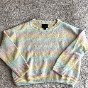 Cozy Pastel Striped Sweater